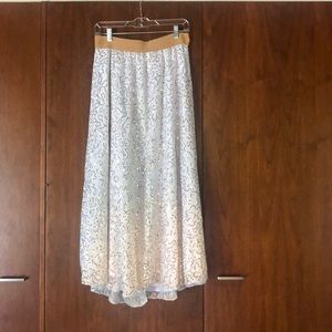 LuLaRoe Lucy skirt, lace